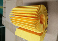 coupe plissée de papier de filtre à huile d'OEM d'épaisseur de 0.88mm selon la taille de filtre